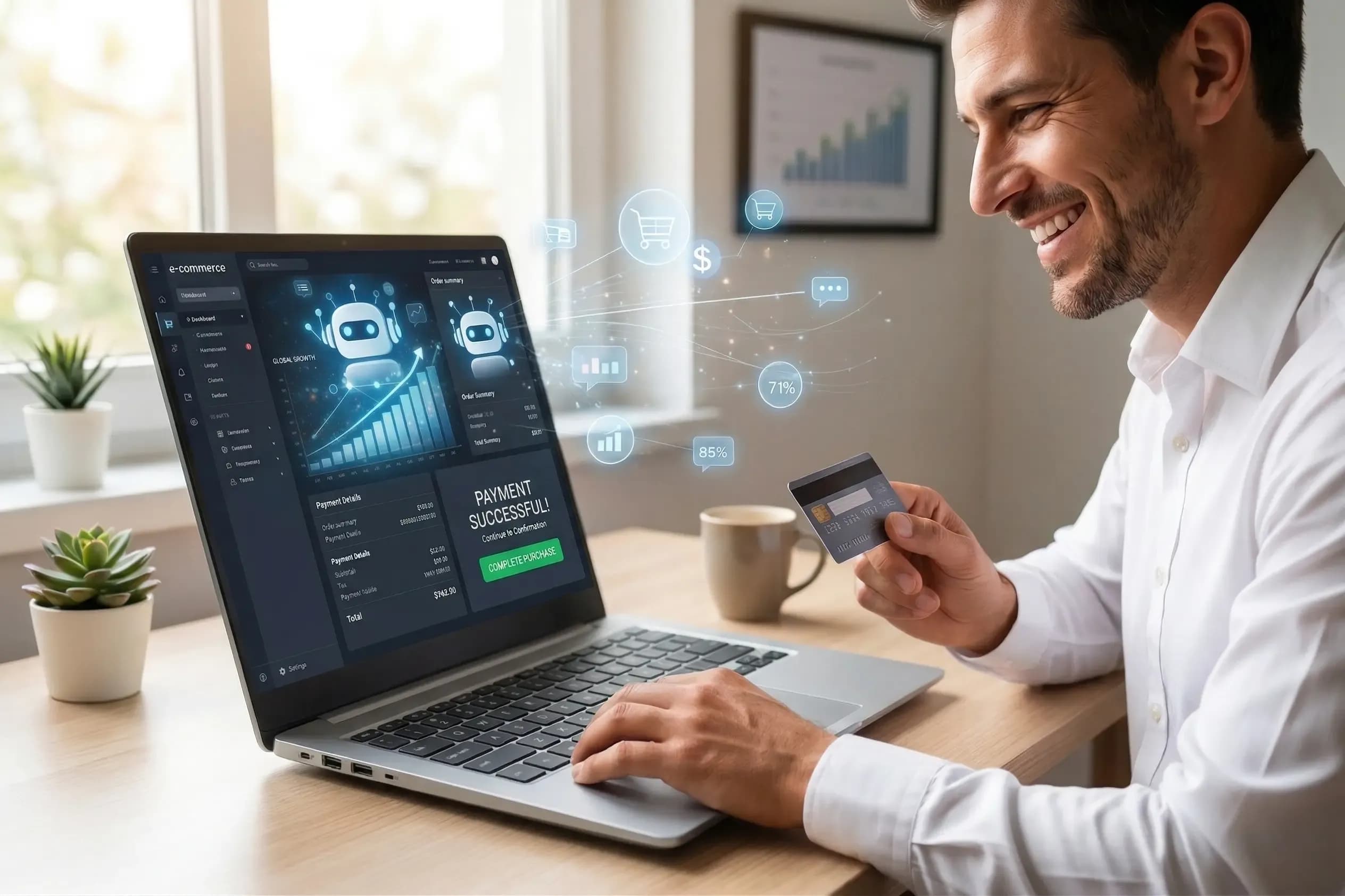 Чатботове в е-търговията: статистики и тенденции